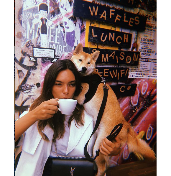 Alma et son chien Nino, sur Instagram, le 31 août 2018