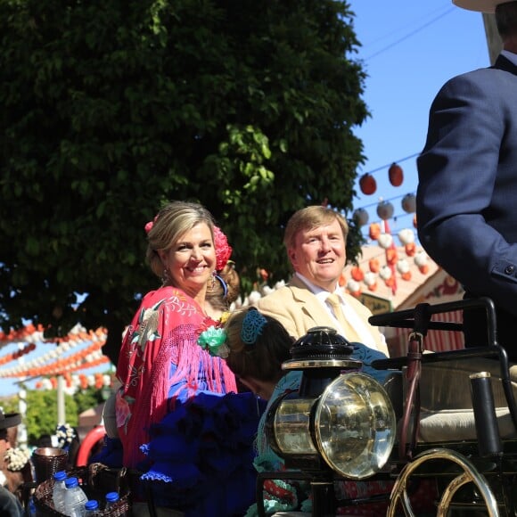 Le roi Willem-Alexander et la reine Maxima des Pays-Bas ont traversé Séville en calèche le 10 mai 2019 lors de la Feria, où ils se sont connus vingt ans plus tôt, avec leurs filles la princesse héritière Catharina-Amalia, la princesse Alexia et la princesse Ariane.