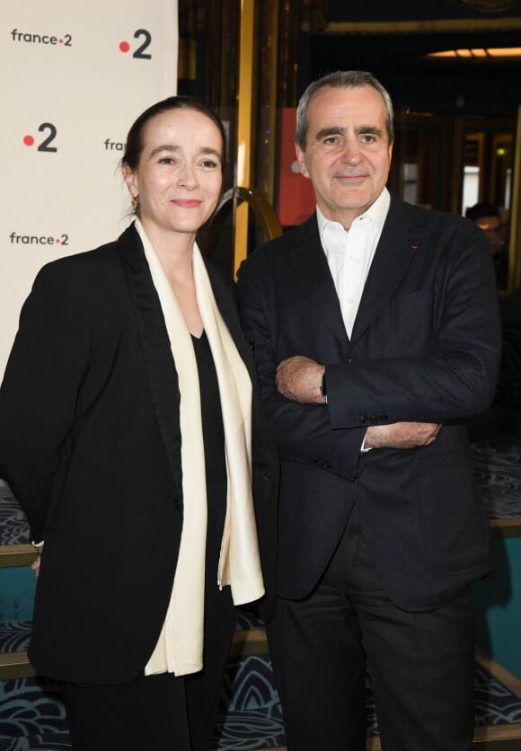 Delphine Ernotte, Takis Candilis lors de la 31ème cérémonie des Molières 2019 aux Folies Bergère à Paris, France, le 13 mai 2019. © Coadic Guirec/Bestimage