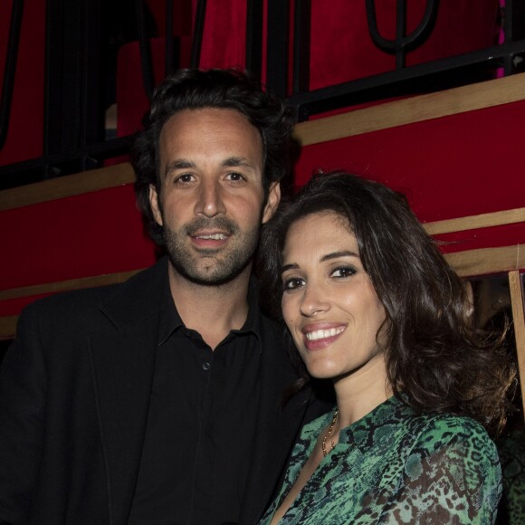 Greg Levy et sa femme Laurie Cholewa lors de la soirée d'anniversaire de S.Sisley au restaurant Roxie à Paris, France, le 6mai 2019. © Pierre Perusseau/Bestimage