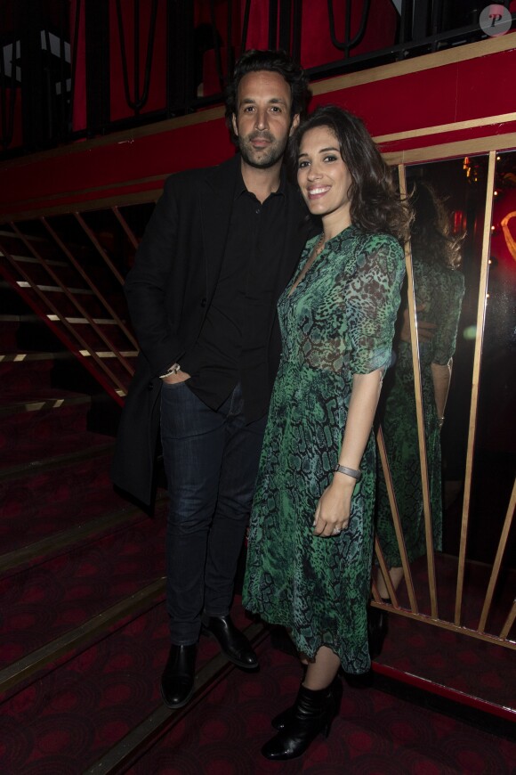 Greg Levy et sa femme Laurie Cholewa lors de la soirée d'anniversaire de S.Sisley au restaurant Roxie à Paris, France, le 6mai 2019. © Pierre Perusseau/Bestimage