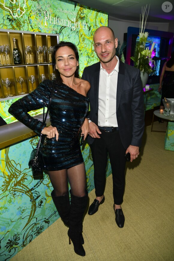 Exclusif - Sandra Sisley et Jacques-Emmanuel Falempin - Soirée d'ouverture de la terrasse Sandra & Co à Cannes, le 14 mai 2019. © Pierre Perusseau/Bestimage