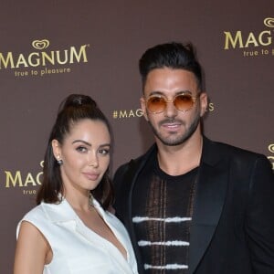 Nabilla Benattia et son mari Thomas Vergara au photocall de l'after party "Magnum x Rita Ora" sur la plage privé Magnum lors du 72e Festival International du Film de Cannes, France,le 16 mai 2019. © Veeren/Bestimage