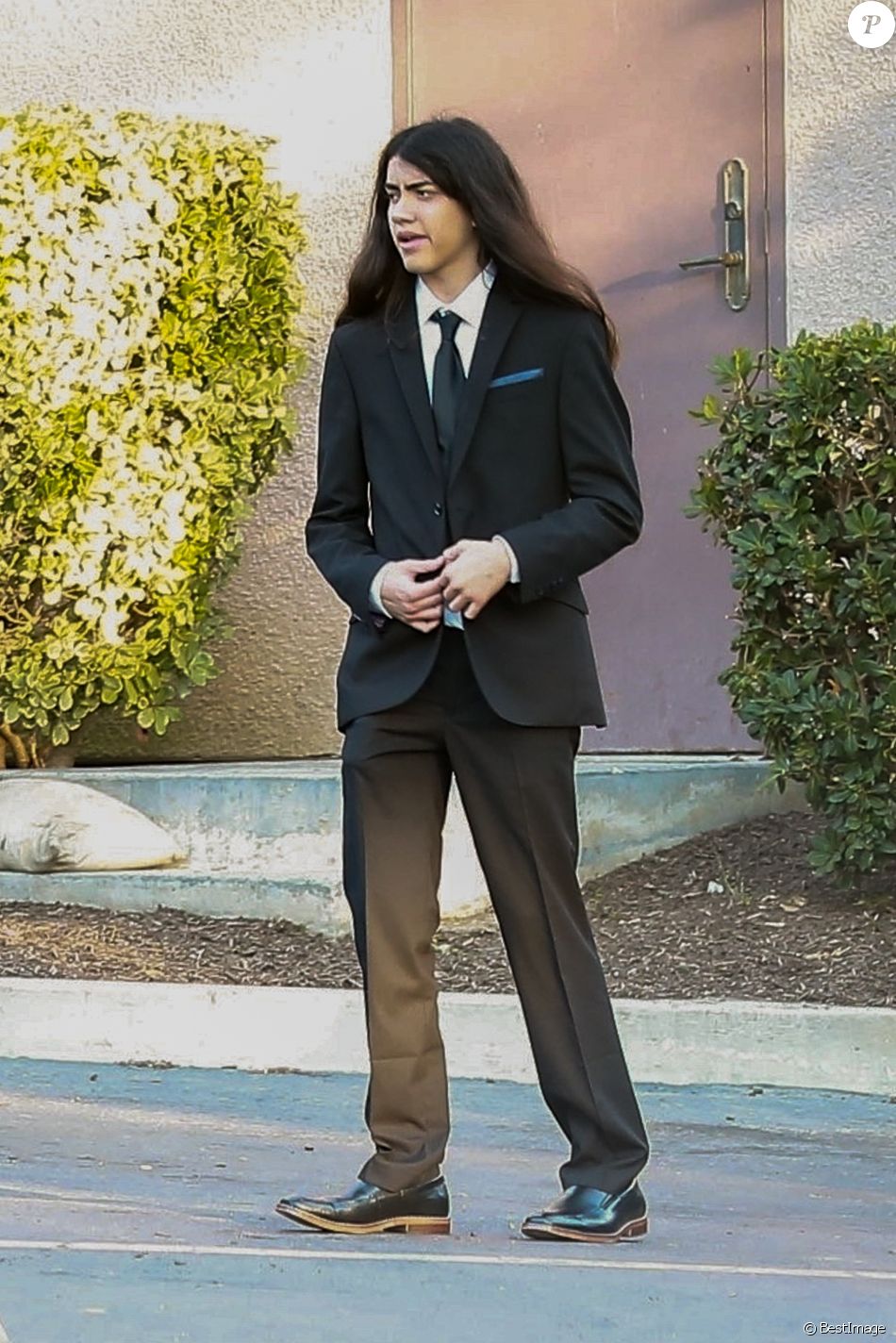 Blanket Jackson Exclusif Obsèques de Joe Jackson à Pasadena, le 2