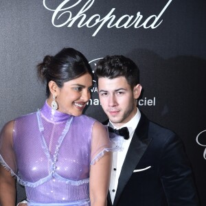 Priyanka Chopra et son mari Nick Jonas - Photocall de la soirée "Chopard Love Night" lors du 72ème Festival International du Film de Cannes. Le 17 mai 2019 © Giancarlo Gorassini / Bestimage