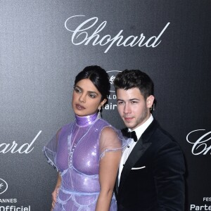 Priyanka Chopra et son mari Nick Jonas - Photocall de la soirée "Chopard Love Night" lors du 72ème Festival International du Film de Cannes. Le 17 mai 2019 © Giancarlo Gorassini / Bestimage