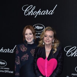 Julianne Moore et Caroline Scheufele - Photocall de la soirée "Chopard Love Night" lors du 72ème Festival International du Film de Cannes. Le 17 mai 2019 © Giancarlo Gorassini / Bestimage