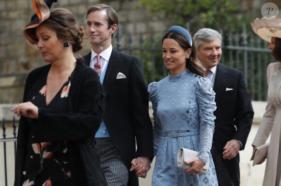 Pippa Middleton et James Matthews - Mariage de Lady Gabriella Windsor avec Thomas Kingston dans la chapelle Saint-Georges du château de Windsor le 18 mai 2019.