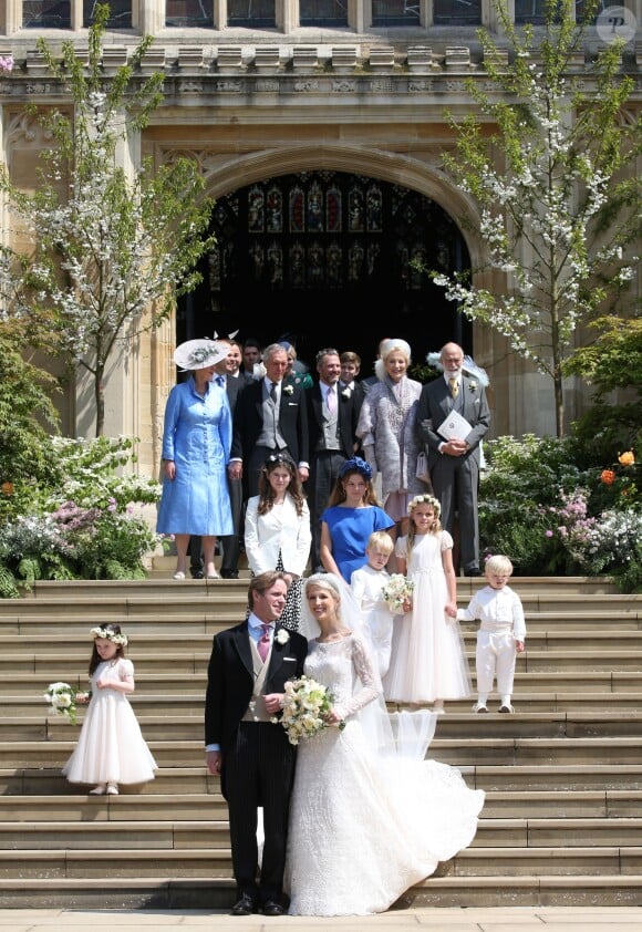 Lady Gabriella Windsor avec Thomas Kingston - Mariage de Lady Gabriella Windsor avec Thomas Kingston dans la chapelle Saint-Georges du château de Windsor le 18 mai 2019.