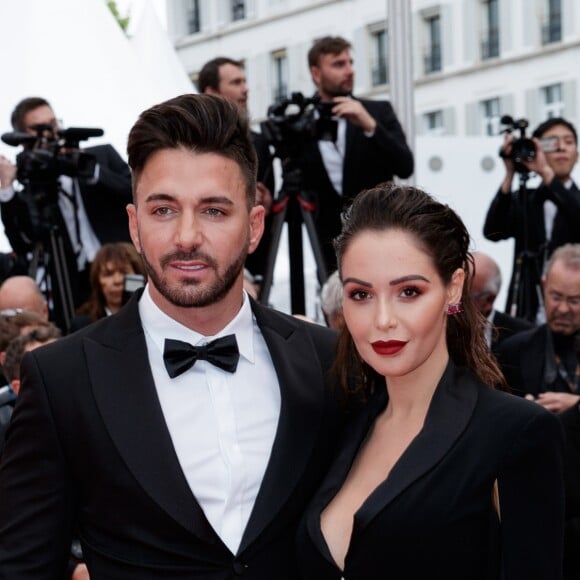 Nabilla Benattia, enceinte, au bras de son mari Thomas Vergara lors de la montée des marches du film "A Hidden Life" lors du 72ème Festival International du Film de Cannes, le 19 mai 2019. © Jacovides-Moreau / Bestimage