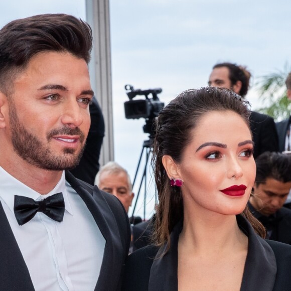 Nabilla Benattia, enceinte, au bras de son mari Thomas Vergara lors de la montée des marches du film "A Hidden Life" lors du 72ème Festival International du Film de Cannes, le 19 mai 2019. © Jacovides-Moreau / Bestimage