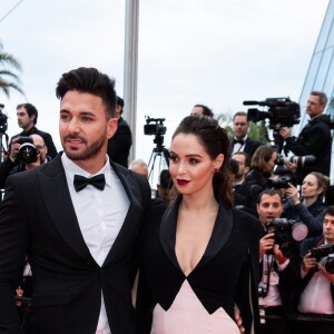 Nabilla Benattia, enceinte, au bras de son mari Thomas Vergara lors de la montée des marches du film "A Hidden Life" lors du 72ème Festival International du Film de Cannes, le 19 mai 2019. © Jacovides-Moreau / Bestimage