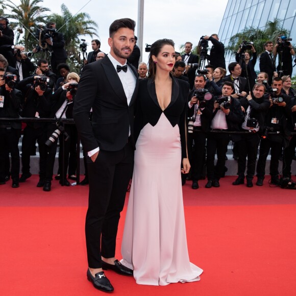 Nabilla Benattia, enceinte, au bras de son mari Thomas Vergara lors de la montée des marches du film "A Hidden Life" lors du 72ème Festival International du Film de Cannes, le 19 mai 2019. © Jacovides-Moreau / Bestimage