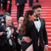 Nabilla Benattia, enceinte, au bras de son mari Thomas Vergara lors de la montée des marches du film "A Hidden Life" lors du 72ème Festival International du Film de Cannes, le 19 mai 2019. © Jacovides-Moreau / Bestimage