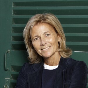 Claire Chazal pose à Paris le 26 aout 2018. © Cédric Perrin/Bestimage