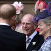 Le prince Philip, duc d'Edimbourg, le prince Harry - Mariage de Lady Gabriella Windsor avec Thomas Kingston dans la chapelle Saint-Georges du château de Windsor le 18 mai 2019.