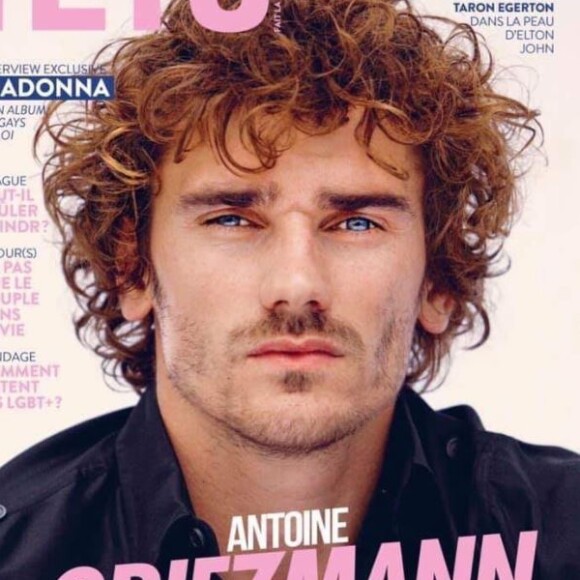 Antoine Griezmann en couverture du magazine "Têtu" (numéro été 2019). Interview d'Alessandra Sublet.