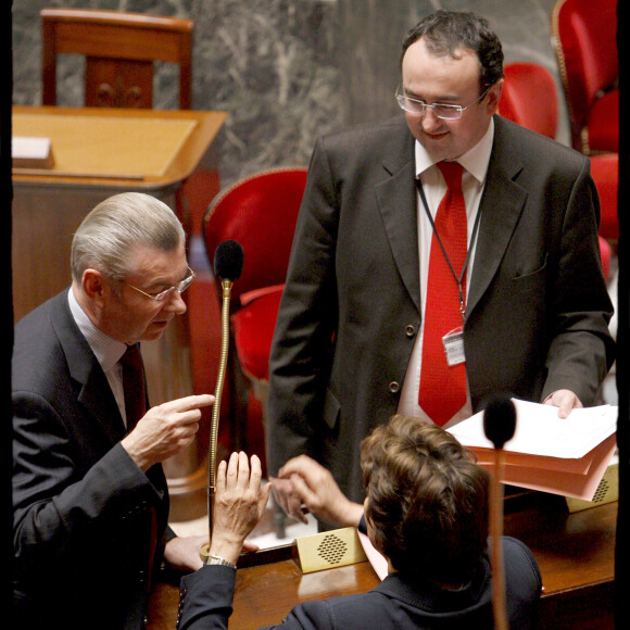 Henri de Raincourt, Roselyne et Pierre Bachelot, à l'Assemblée nationale, le 3 novembre 2009