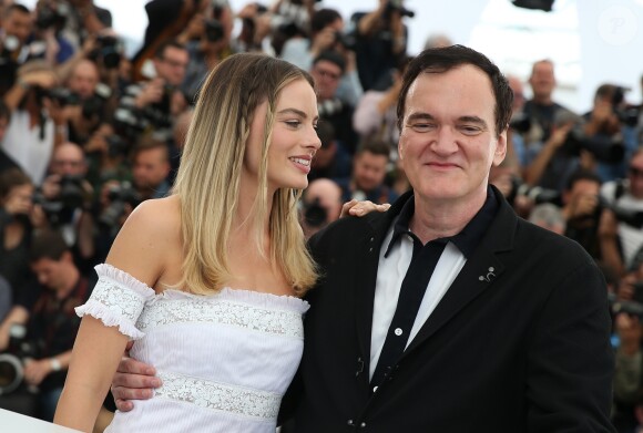 Margot Robbie, Quentin Tarantino - Photocall du film "Once upon a time in Hollywood" lors du 72ème festival du film de Cannes le 22 mai 2019. © Jacovides-Moreau/Bestimage