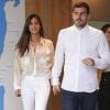 Iker Casillas quitte l'hopital avec sa compagne Sara Carbonero à Porto au Portugal le 6 mai 2019.