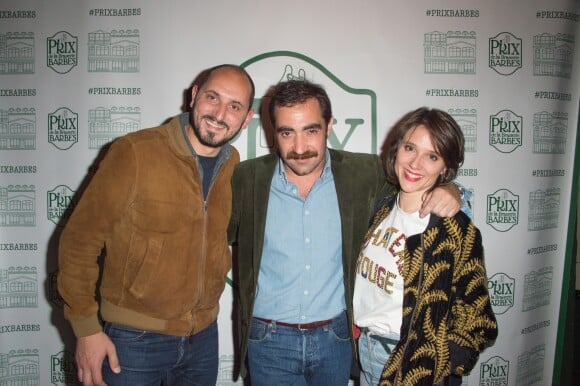Exclusif - Karim Rissouli avec sa femme Mélanie Taravent lors de la remise du "Prix de la Brasserie Barbès 2019" décerné à Fred Rister pour son livre "Faire Danser Les Gens". Paris, le 22 mai 2019.