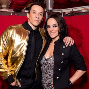 Exclusif - Grégoire Lyonnet et sa femme Alizée - Backstage de l'émission "Tous au Moulin Rouge pour le sidaction" au Moulin Rouge à Paris le 20 mars 2017. L'émission sera diffusée sur France 2 le samedi 25 mars à 21h00. © Cyril Moreau - Dominique Jacovides / Bestimage