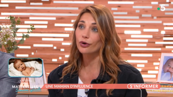 Ariane Brodier se livre sur sa maternité dans "Les Maternelles" (France 5), le 24 mai 2019.