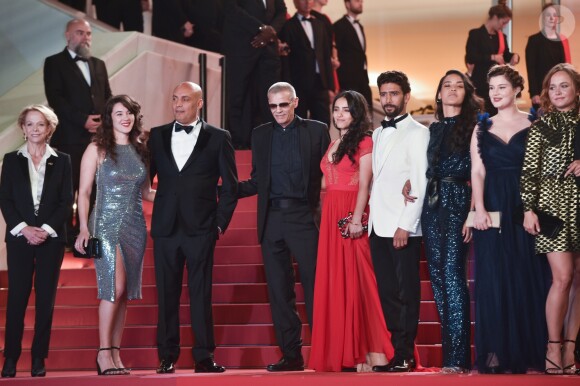 Frédérique Bredin, Abdellatif Kechiche, Hafsia Herzi, Salim Kechiouche, Alexia Chardard, Lou Luttiau - Montée des marches du film "Mektoub, my love : Intermezzo" lors du 72ème Festival International du Film de Cannes. Le 23 mai 2019 © Giancarlo Gorassini / Bestimage