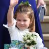 La princesse Charlotte de Cambridge - Sorties après la cérémonie de mariage de la princesse Eugenie d'York et Jack Brooksbank en la chapelle Saint-George au château de Windsor le 12 octobre 2018. 12 October 2018.