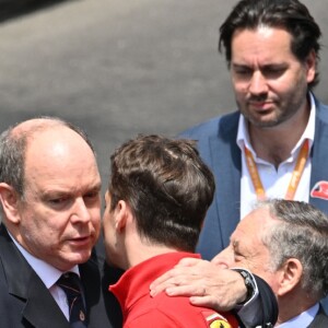 Le prince Albert II de Monaco, la princesse Charlene, Charles Leclerc, Jean Todt - People avant le départ du 77ème Grand Prix de Formule 1 de Monaco le 26 mai 2019. © Bruno Bebert/Bestimage