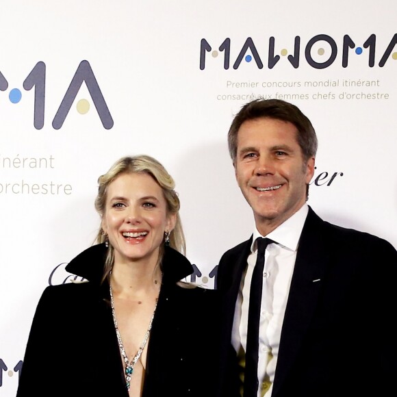 Mélanie Laurent et le prince Emmanuel-Philibert de Savoie lors du lancement du 1er concours international de femmes chefs d'orchestre, MAWOMA, à l'hôtel Intercontinental Paris Le Grand, à Paris. Le 24 Janvier 2019 © Dominique Jacovides / Bestimage