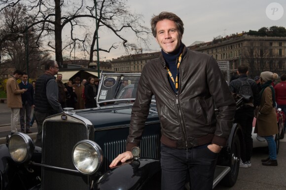 Le prince Emmanuel-Philibert de Savoie lors de la course "Coppa Milano Sanremo" à Milan, en Italie, le 22 mars 2018.