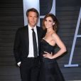 Le prince Emmanuel-Philibert de Savoie et sa femme Clotilde Courau le 4 mars 2018 à Los Angeles lors de la soirée Vanity Fair pour les Oscars.