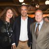 Valérie Toranian, directrice de la Revue des Deux Mondes, le lauréat Kamel Daoud et Marc Ladreit de Lacharrière - Remise du Prix littéraire de la Revue des Deux Mondes au Bistrot de Paris le 22 mai 2019. © Coadic Guirec/Bestimage