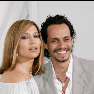 Jennifer Lopez et son ex mari March Anthony le 29 avril 2005.
