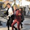 Exclusif - Ellen DeGeneres et sa femme Portia de Rossi dans la rue à Washington le 22 novembre 2016.