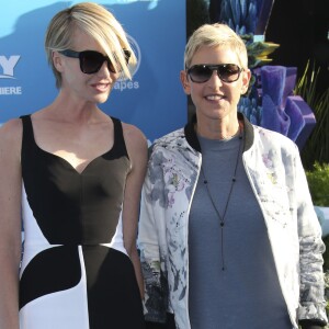 Portia de Rossi et sa femme Ellen Degeneres lors de la première mondiale de Disney-Pixar "Finding Dory" à Hollywood, le 8 juin 2016.