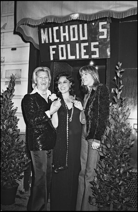 Michou, Alice Sapritch et Patrick Juvet en 1975.