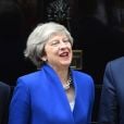 Donald Trump et Theresa May - Accueil du président des Etats-Unis et de sa femme par la première ministre britannique et son mari au 10 Downing Street à Londres. Le 4 juin 2019