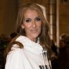 Céline Dion à la sortie de l'hôtel Plaza Athénée après le tournage pour l'Oréal à Paris, France, le 30 janvier 2019.