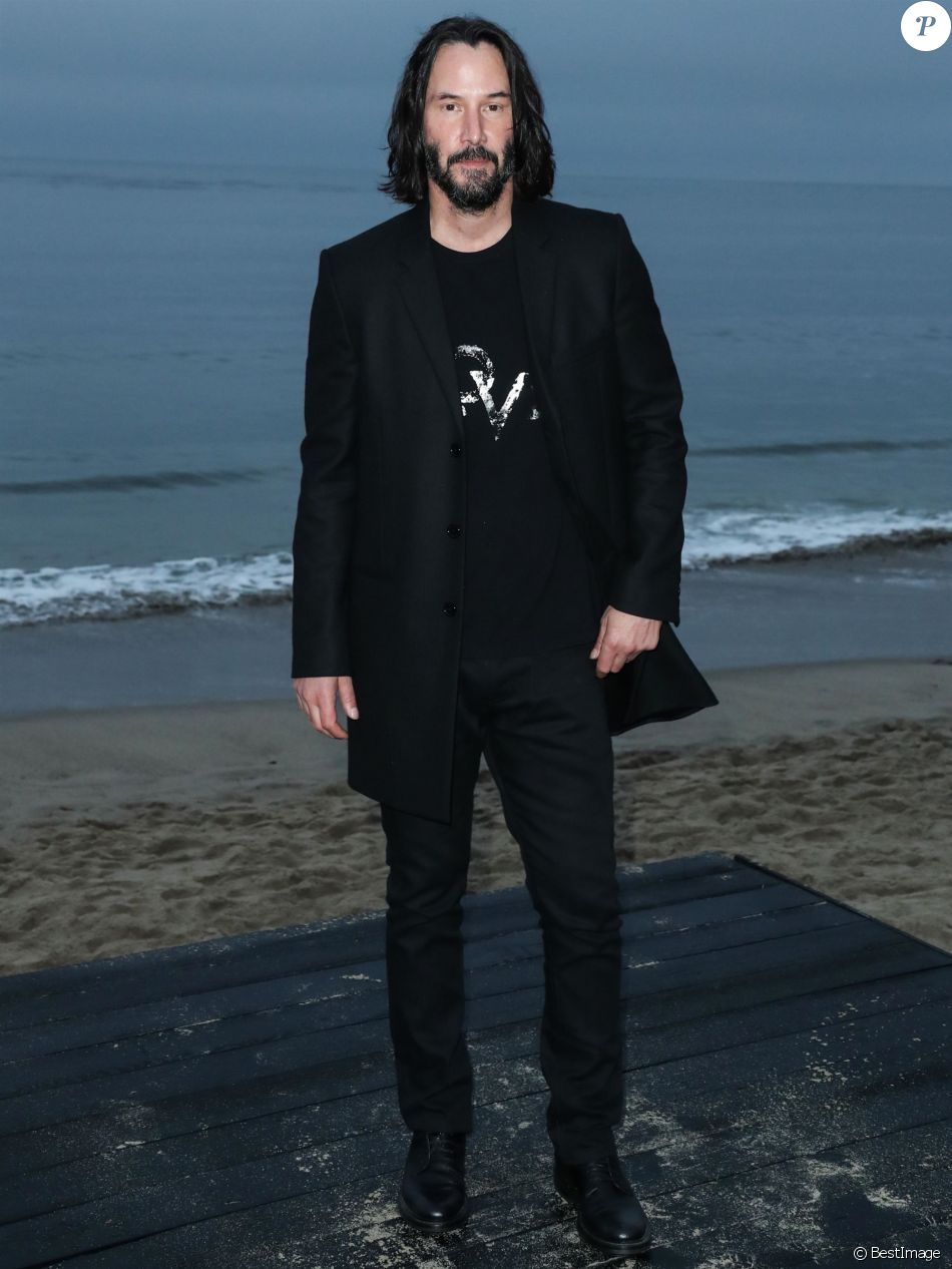 Keanu Reeves Assiste Au Défilé Saint Laurent Collection Homme Printemps été 2020 à Malibu Le 6 8336