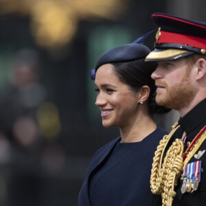 Le prince Harry et Meghan Markle, duchesse de Sussex, lors de la parade Trooping the Colour à Londres, le 8 juin 2019.