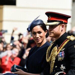 Le prince Harry et Meghan Markle, duchesse de Sussex, lors de la parade Trooping the Colour à Londres, le 8 juin 2019.