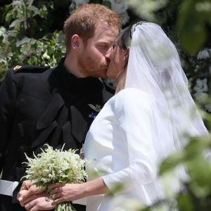 Le prince Harry et Meghan Markle, duchesse de Sussex, le jour de leur mariage à Windsor, le 19 mai 2018.