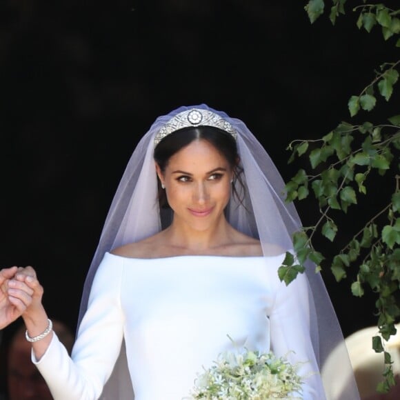 Le prince Harry et Meghan Markle, duchesse de Sussex, le jour de leur mariage à Windsor, le 19 mai 2018.