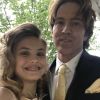 Dannielynn, la fille d'Anna Nicole Smith, et son père Larry Birkhead le 5 mai 2018.