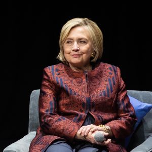 Hillary Clinton en conférence à Las Vegas. Le 5 mai 2019