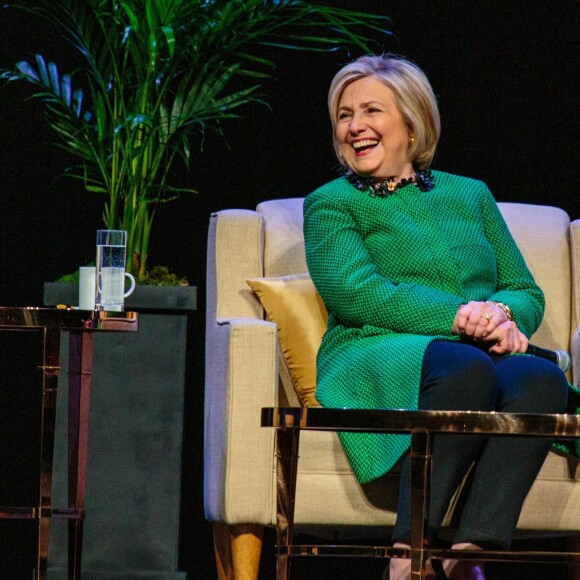 Hillary Clinton au WaMu Theatre de Seattle, dans l'État de Washington, le 3 mai 2019.