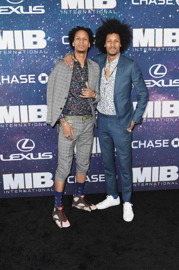 Les Twins, Larry et Laurent Bourgeois à la première mondiale du film "Men In Black International" au cinéma AMC Loews Lincoln Square 13 à New York City, New York, Etats-Unis, le 11 juin 2019.