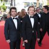 Bruno Sanches et Alex Lutz - Montée des marches du film "Mia Madre" (Ma Mère) lors du 68e Festival International du Film de Cannes, à Cannes le 16 mai 2015.